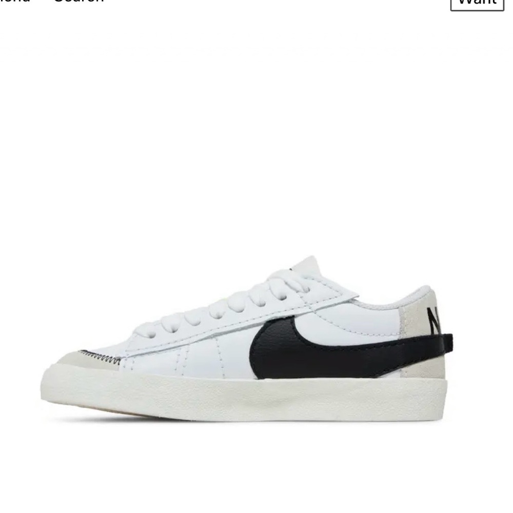 Nike Women’s Low ‘77 Blazer Jumbo Swish Black and White 8.5